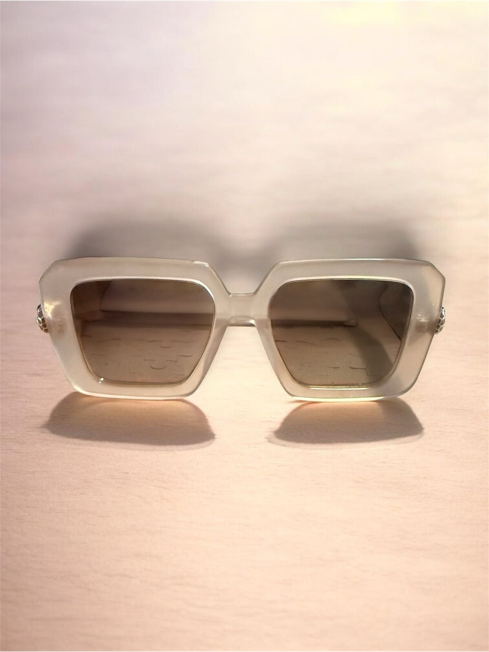 Bvlgari Creamy Pink Square Sunglasses